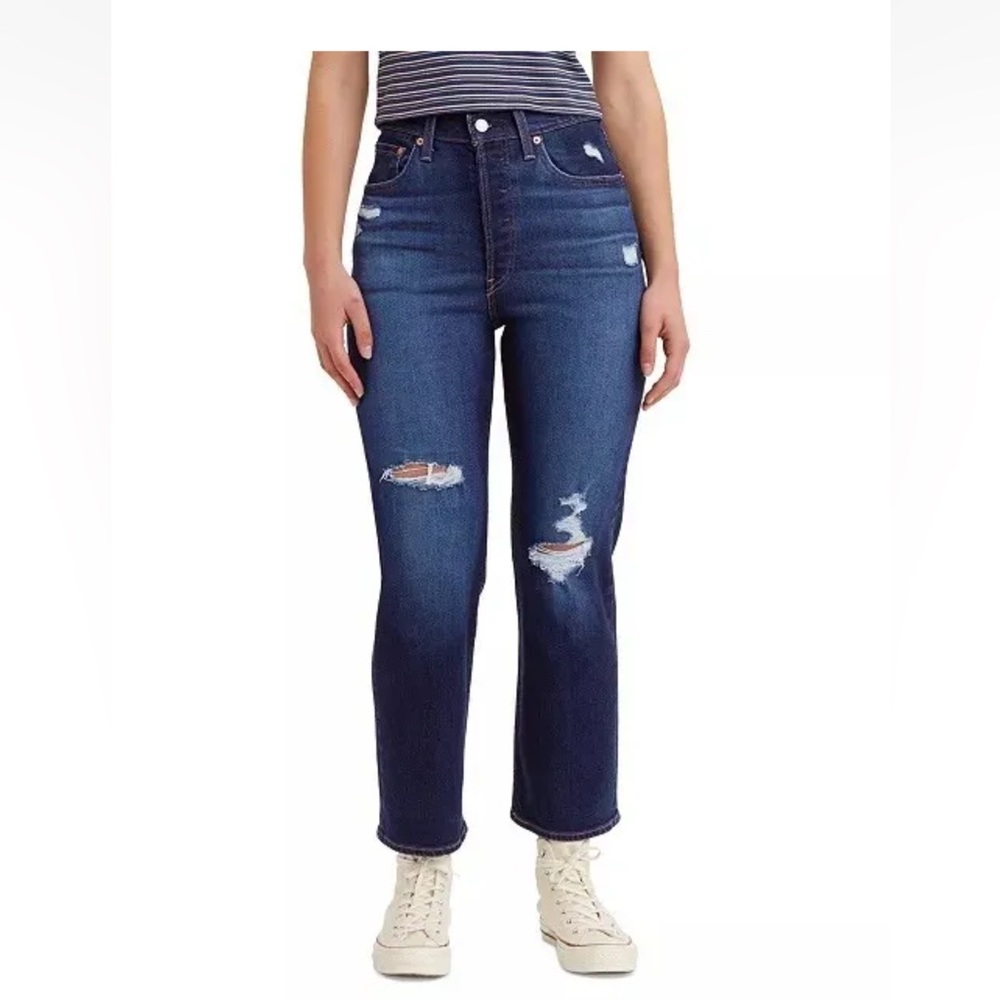 Levi's Ribcage straight ankle blue jeans size 26 new